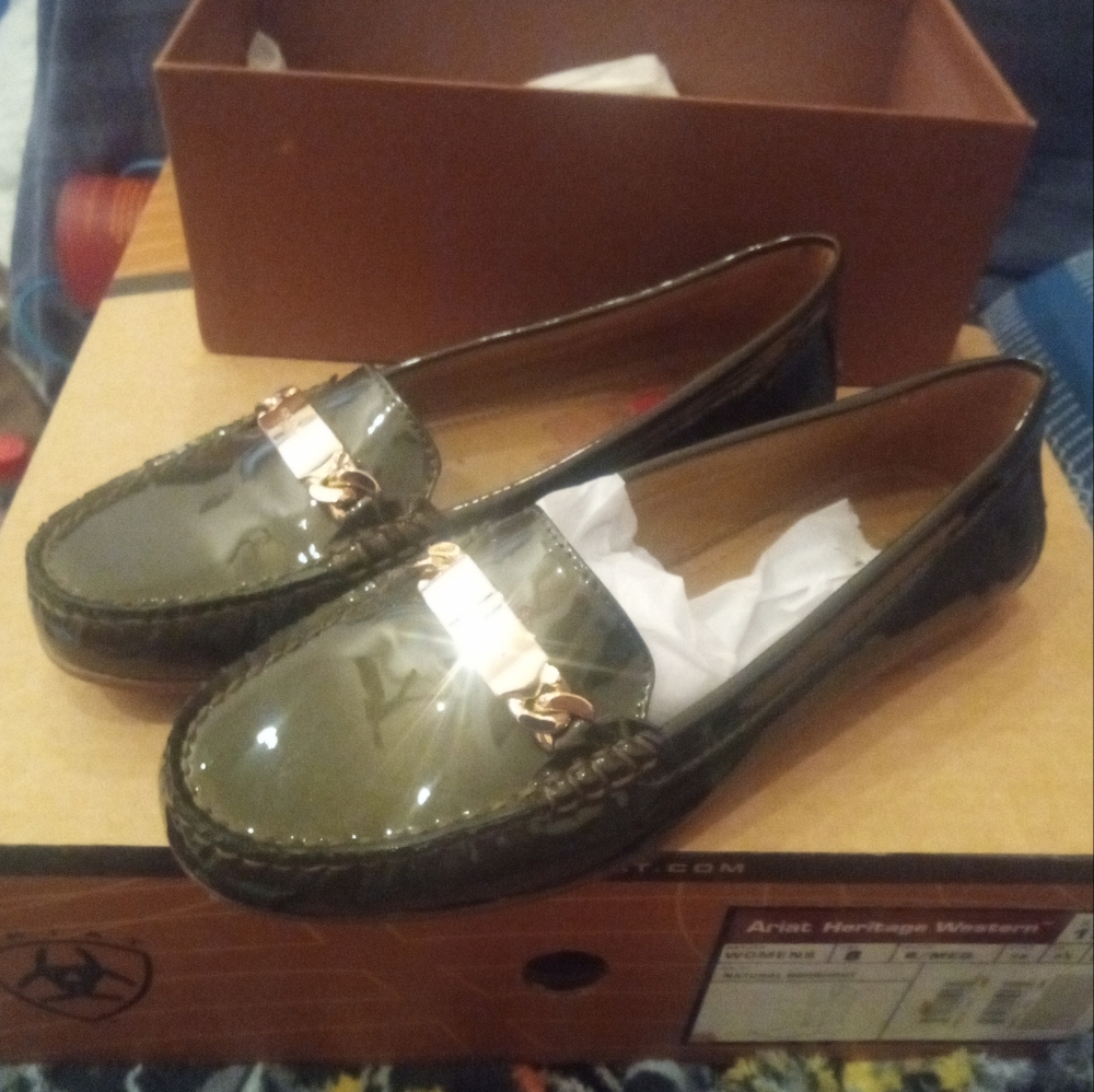 Coach slip on moccasins